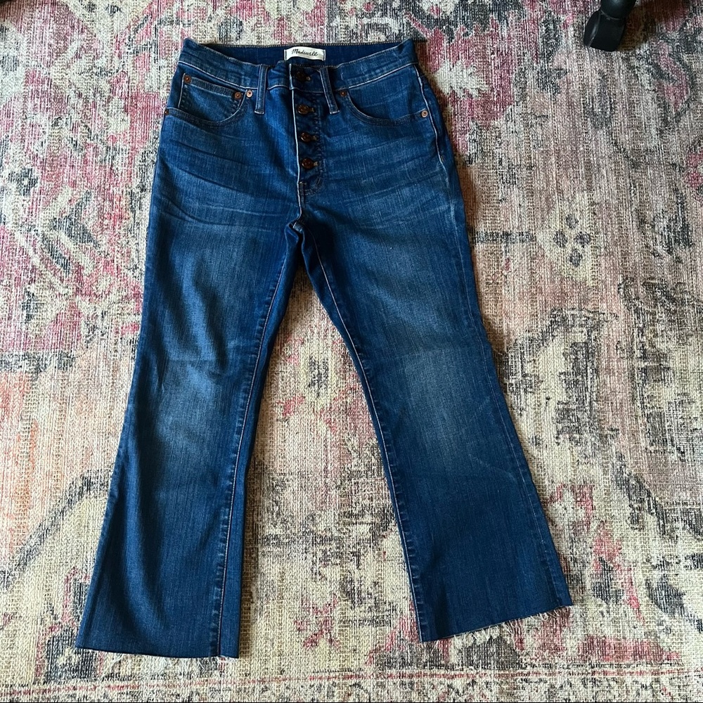 Madewell Cali Demi boot jeans button fly size 27